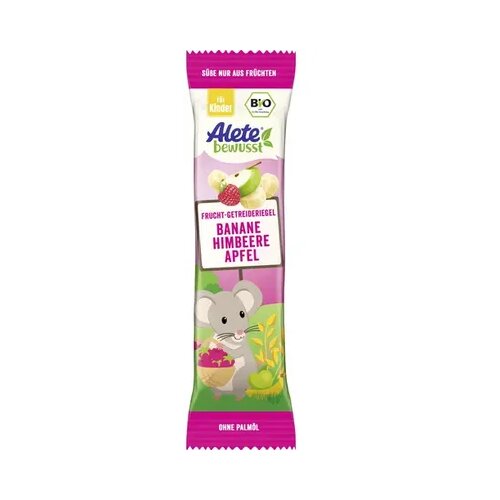 Alete Bio žitna plo&amp;scaron;čica - banana, malina, jabolko Slike