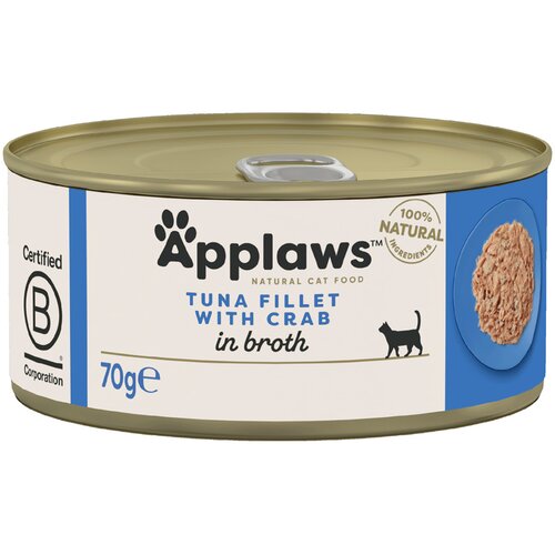  4 + 2 gratis! 6 x 70 g Applaws - u juhi: tuna i rak Slike