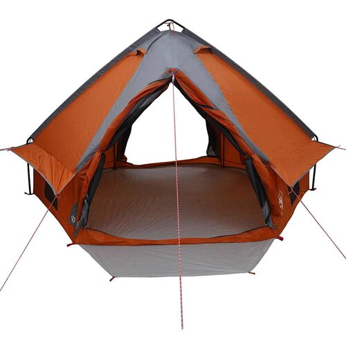  Teepee &amp;scaron;ator za 4 osobe Siva i narančasta 388 x 320 x 169 cm Slike
