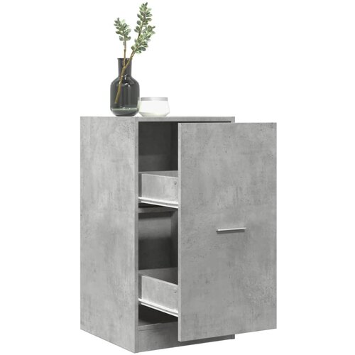 VidaXL Lekarni&amp;scaron;ka omara betonsko siva 40x41x77,5 cm inženirski les Slike