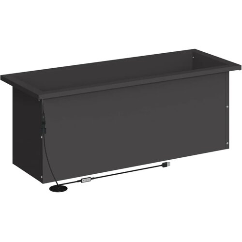  Vrtna posuda za sadnju s LED svjetlom 2 kom. Crna - Crna 30 x 80 x 30 cm 2 Slike