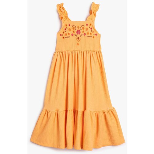 Koton Girl's Orange Dress Slike