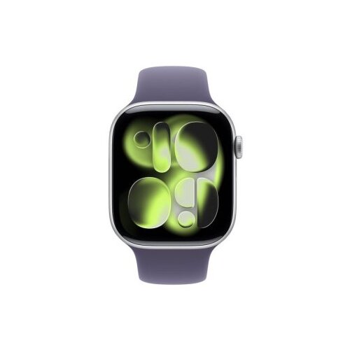 Apple watch S11 cellular 46mm silver aluminium case with purple fog sport band - m/l (mfcr4rk/a) Cene