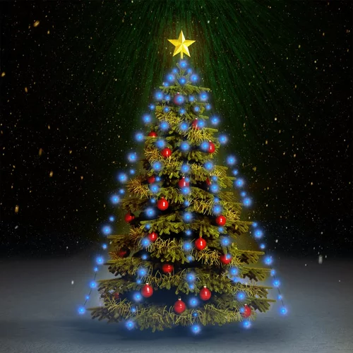  Mrežasta svjetla za božićno drvce 210 LED plava 210 cm