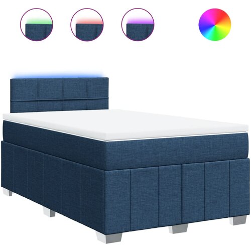 Maison Chic Box spring postelja - Vzmetna postelja z vzmetnico modra 120x190 cm blago SL24456, (21879827) Cene