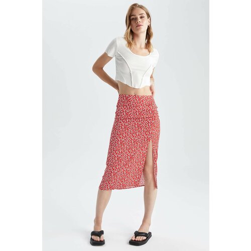 Defacto Regular Fit Printed Midi Skirt Cene