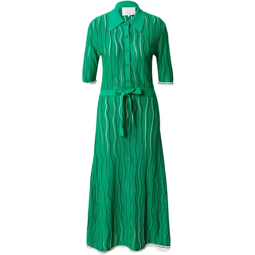 3.1 Phillip Lim Pletena haljina zelena / crna / bijela