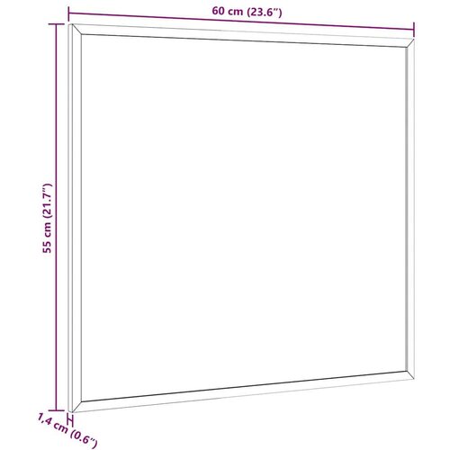 VidaXL Magnetska bijela ploča s okvirom od punog borovine 60x55 cm Slike