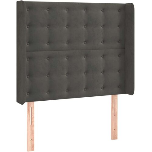  Uzglavlje tamnosivo 93x16x118/128 cm bar&amp;scaron;unasto Slike