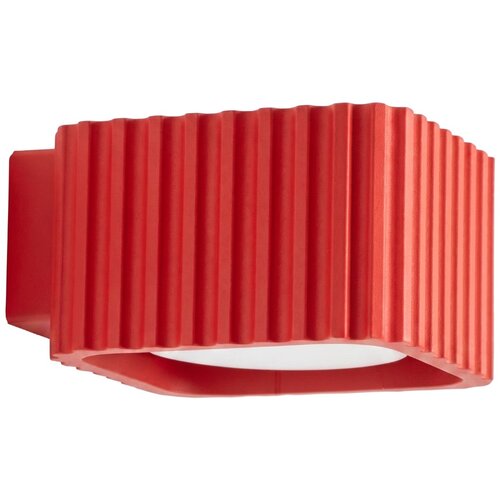 Sollux Lighting Stenska svetilka RIFF rdeča Gx53, (5000499332) Cene