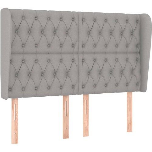 Maison Chic vzglavna omarica - nočna omarica - posteljna omarica z u&amp;scaron;esi svetlo sivo 163x23x118/128 cm blago, (21708649) Slike
