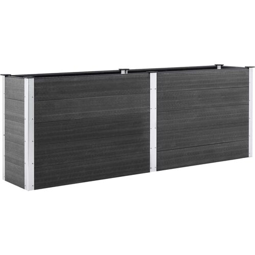  Posuda za sadnju 250 x 100 x 91 cm WPC siva Cijene