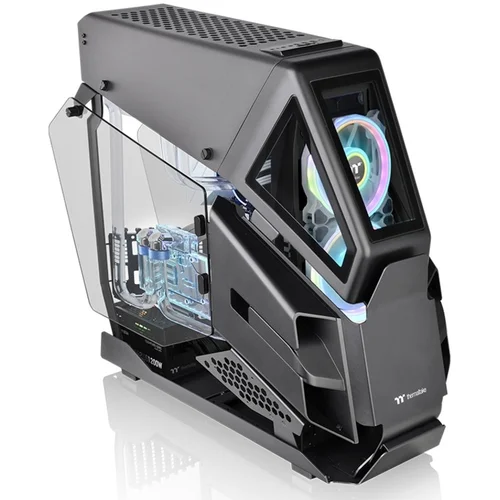 Thermaltake AH T600 Full tower, tempered glass, Helicopter styled open frame