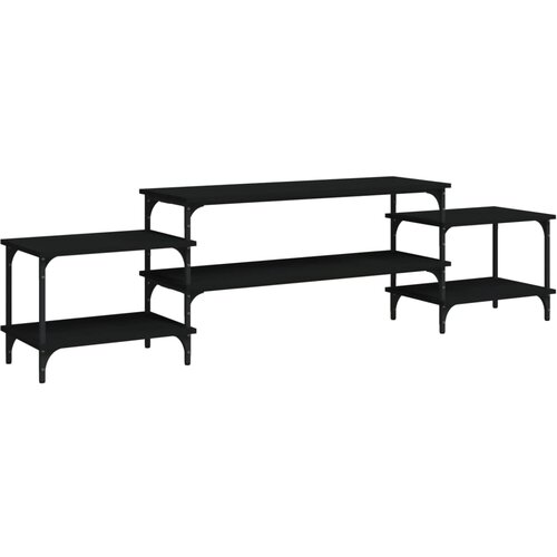 Maison Chic TV omarica - TV enota - Televizijska omarica črna 197x35x52 cm inženirski les, (21698839) Slike