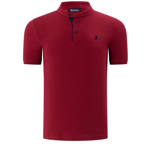 Dewberry T8560 T-SHIRT-PLAIN BURGUNDY Cene