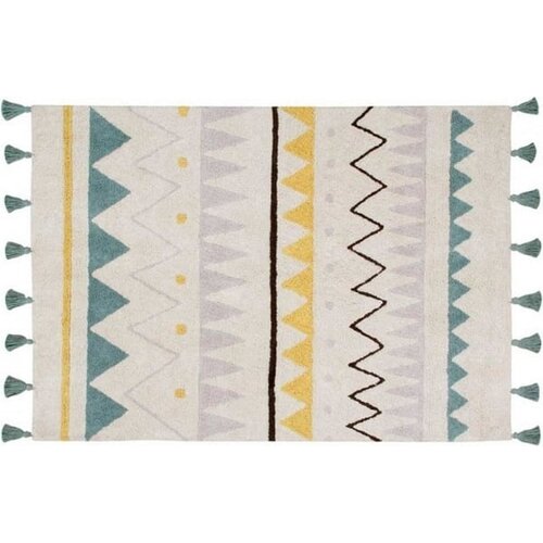 Lorena Canals Krem periv/ručno rađen pamučan dječji tepih 140x200 cm Azteca Vintage Blue &amp;ndash; Slike