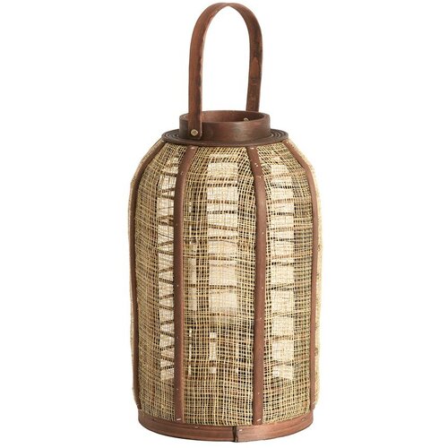 Light & Living Drvena/tekstilna lanterna (visina 34,5 cm) Serein – Cene