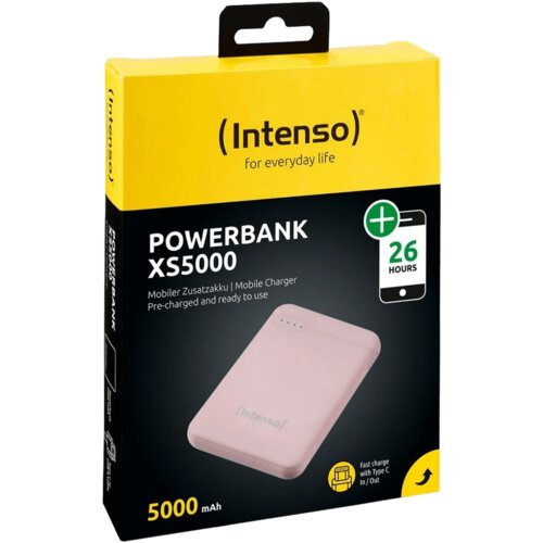 Intenso Prijenosni punjač za mobitele i tablete 5000mAh - POWERBANK XS5000, Rozi Cijene