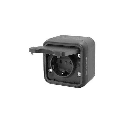 Utičnica dvopolna 16A 250V IP55 antracit 043-111 Commel Cijene