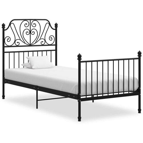 vidaXL Okvir za krevet crni metalni 90 x 200 cm Cene