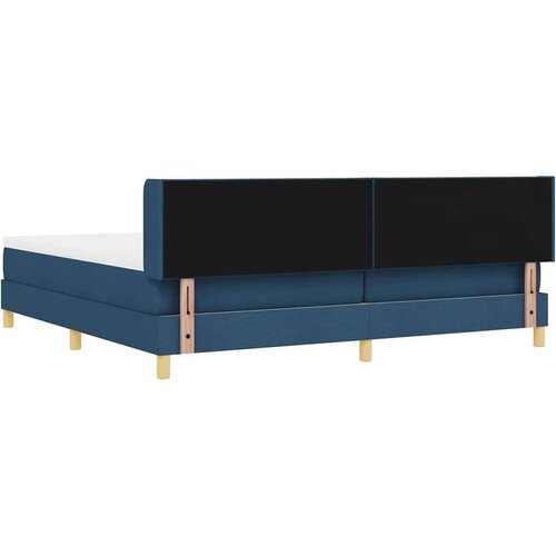  Boxspring - Krevet s oprugama s madracem Plava 200 x 200 cm tkanina Slike