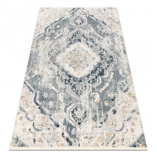 RugsX DISTIN 0816A modra / svetlo zelena / bela moderna preproga - Ornament, vintage, resice 180x270 cm, (21990609) Cene