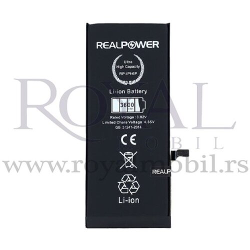 REAL POWER baterija za iphone 6 plus 3600mAh Slike