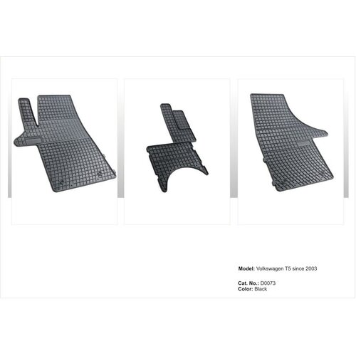 FROGUM Tipske patosnice za VW Transporter T5 (2003-2015) / T6 (2015-2019) 3 mesta Cene