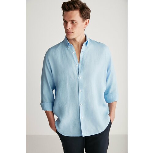 GRIMELANGE Shirt - Dark blue - Regular fit Slike