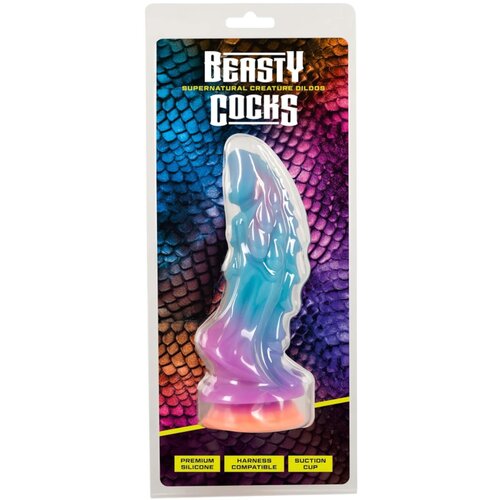 OV-Grosshandel Beasty Cocks - vanzemaljski silikonski dildo (plavo-narančasto) Cijene