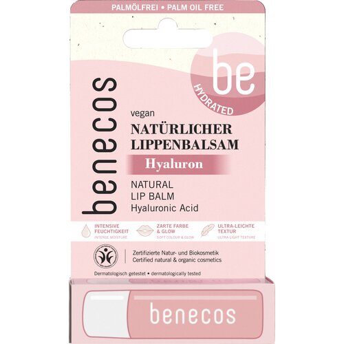 Benecos Naravni balzam za ustnice - Hyaluronic Acid Cene