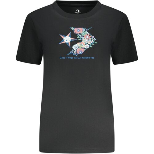 Converse SHORT SLEEVE T-SHIRT WOMEN BLACK Slike