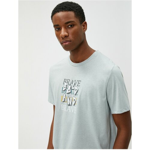 Koton Slogan Printed T-Shirt Crew Neck Short Sleeve Slike