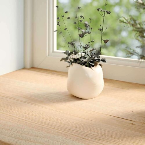 vidaXL Okenske police 2 kosa neobdelana 110x25x2 cm trdna hrastovina Cene
