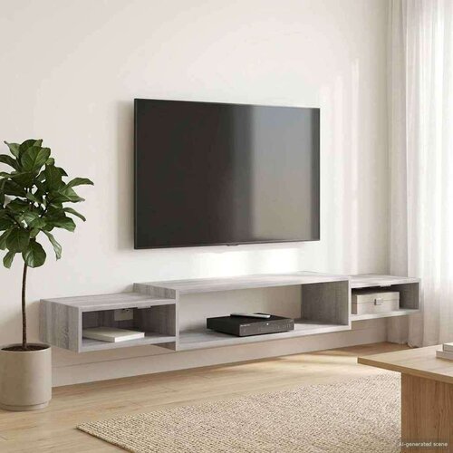 TV ormar za montažu na zid Zidna montaža Siva Sonoma - Siva Sonoma 180 cm Cijene