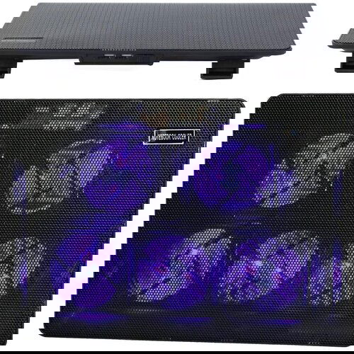 Rashladna podloga za laptop 5x ventilator 2x USB Slike