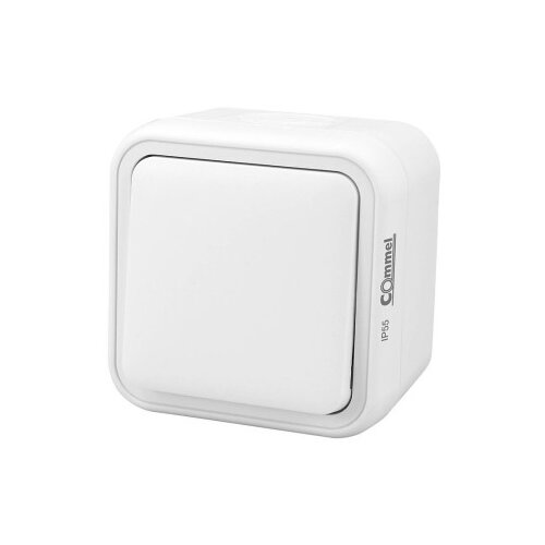 Commel jednopolna instalacijska sklopka 10a 250v ip55 bela ( c043-201 ) Cene