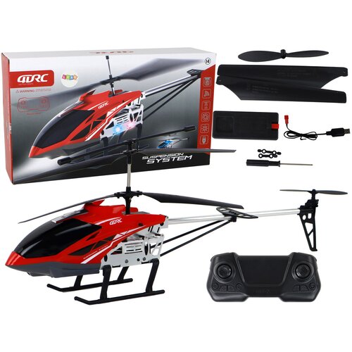 Lean_Toys Helikopter na daljinsko upravljanje 70 cm Rdeča Cene