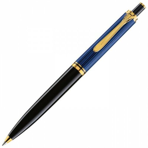 Pelikan olovka hemijska souveran k400 plus kožna bela futrola plus poklon kutija g30 996843 crno-plava Slike