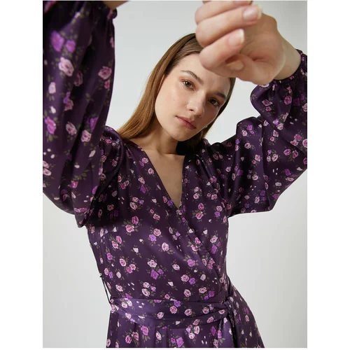 Koton Dress - Purple - Wrapover