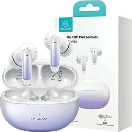 Usams bluetooth 5.3 tws enc serija slu&amp;scaron;alke x-don za telefon vijolične, (21968772) Slike