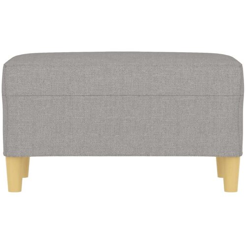  Klupa svjetlosiva 70 x 35 x 41 cm od tkanine Slike