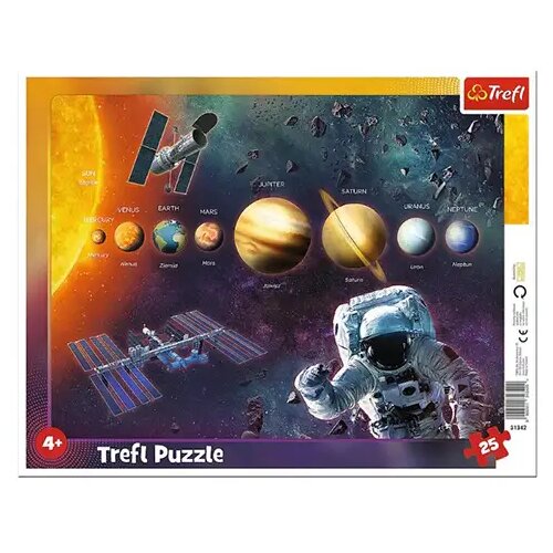 Trefl Sunčev sustav puzzle sa okvirom 25kom - Cene
