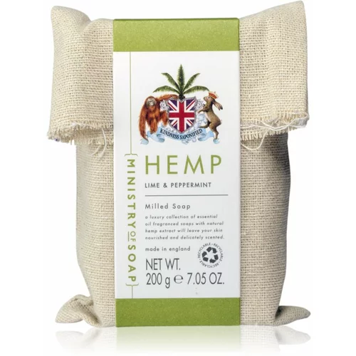 The Somerset Toiletry Co. Ministry of Soap Natural Hemp sapun za tijelo Lime & Peppermint 200 g