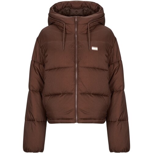 Tommy Jeans TJW HOODED PUFFER JACKET Smeđa Slike