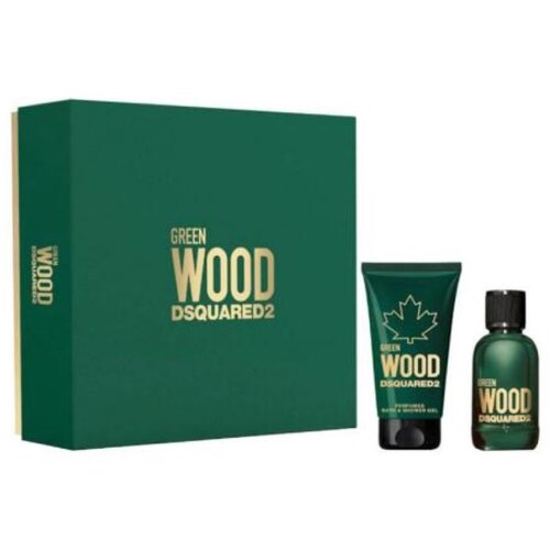 Dsquared2 green mu&amp;scaron;ki poklon set (edt 100ml + gel za tu&amp;scaron;iranje 150ml) Slike