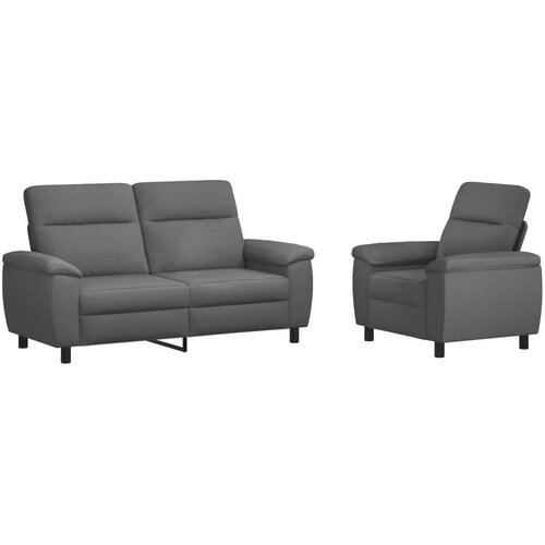  Set sofe 2 pcs Tamnosiva Tkanina - Tamnosiva Jednostruka + Dvostruka (140 cm) Slike