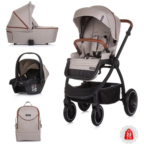 Chipolino Kolica za bebe 3 u 1 Prestige Cene