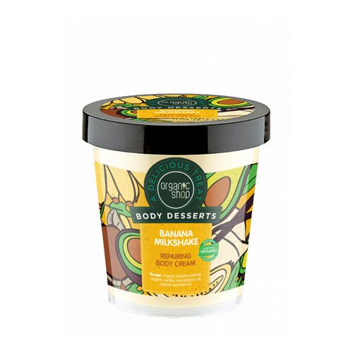 Organic Shop krema za telo - Body Dessert Banana Milkshake Repairing Body Cream (450 ml) Cene