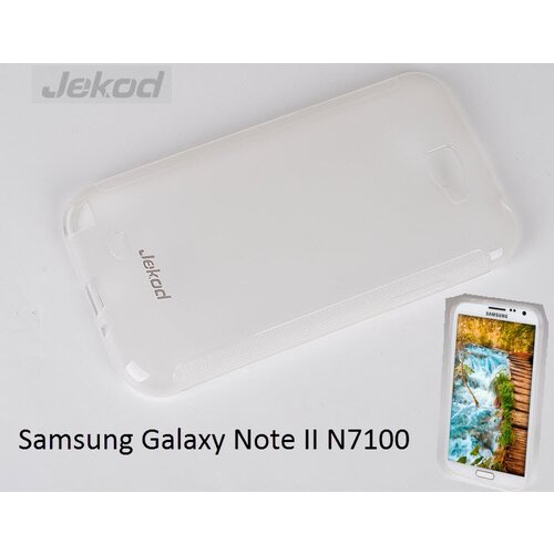  Gumijasti / gel etui Jekod za Samsung Galaxy Note II N7100 - beli Slike